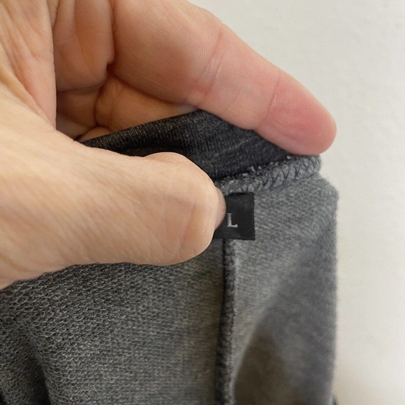 Shein Gray Color Blocked Pocketed Three Quarter Sleeve Dress L - Picture 10 of 10